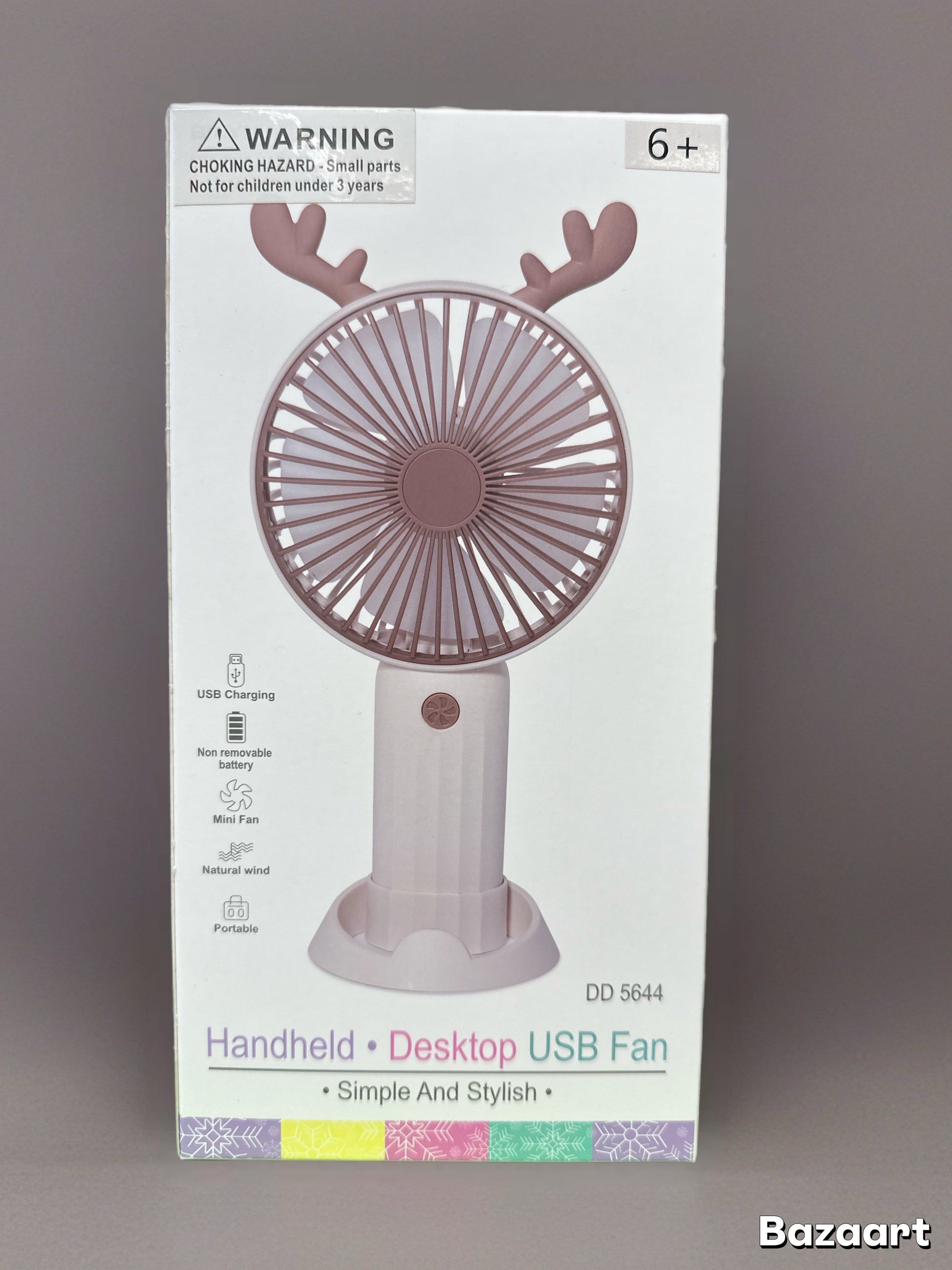 Portable fan Handheld desktop